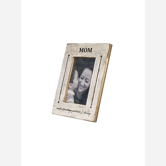 Mom Photo Frame – Rustic Whitewashed Wood - Picture 6 of 8